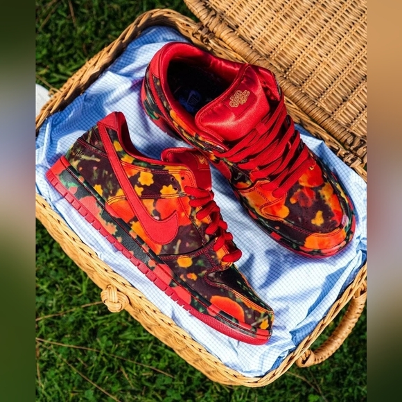 Nike SB Dunk Low x The Wizard of Oz Poppy Field size 11 M, Ebay Authenticated - Picture 2 of 16